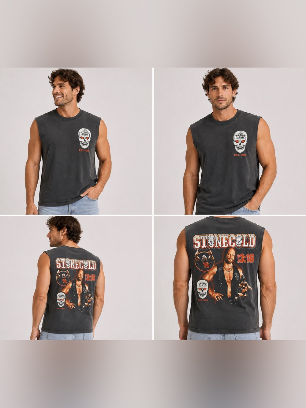 NWT Original Use x WWE Stone Cold Graphic Muscle Tee – Small